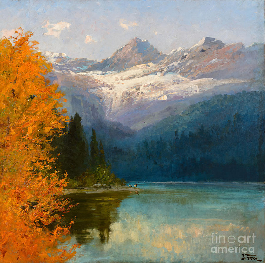 Avalanche Lake Painting by MotionAge Designs