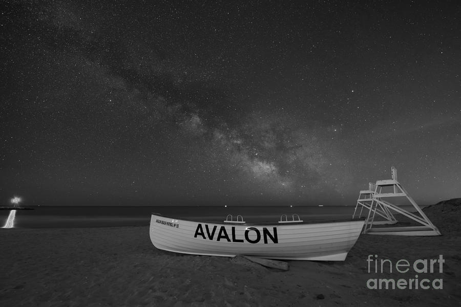 Avalon Milky Way BW Photograph by Michael Ver Sprill