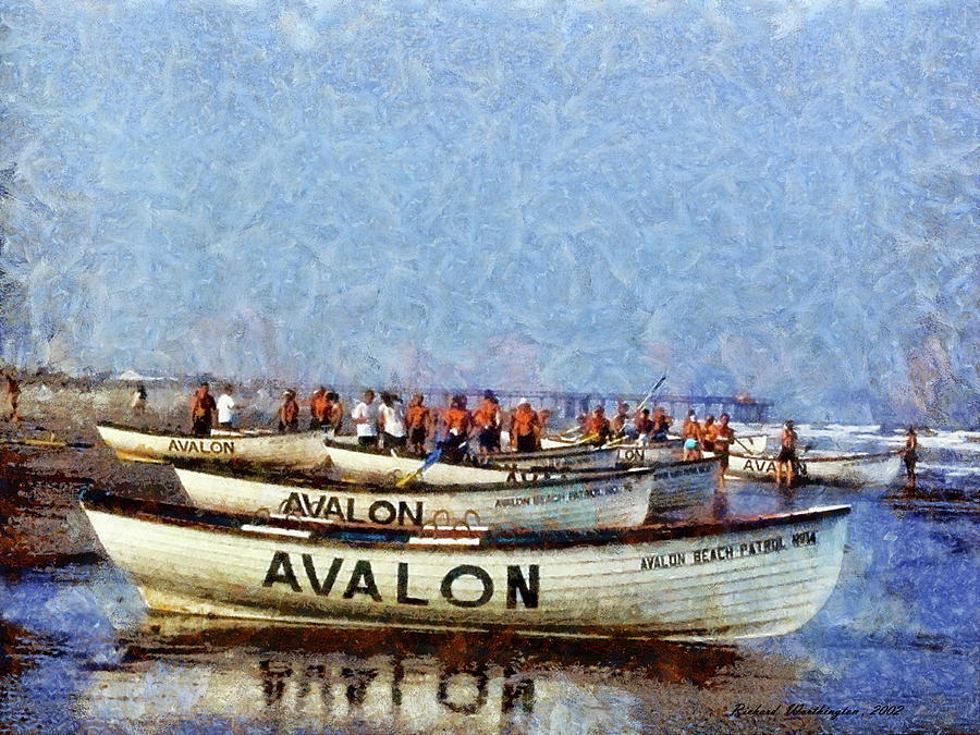 Avalon NJ Painting by Richard Worthington