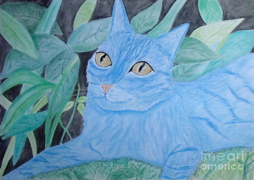 Avatar Cat Painting by Cybele Chaves