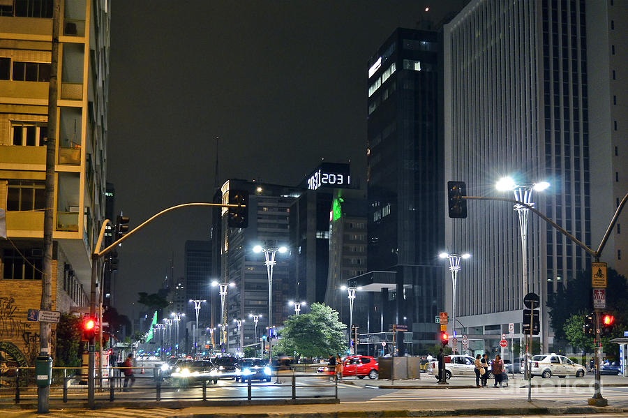 Avenida Paulista - Sao Paulo - Brazil Photograph by Carlos Alkmin
