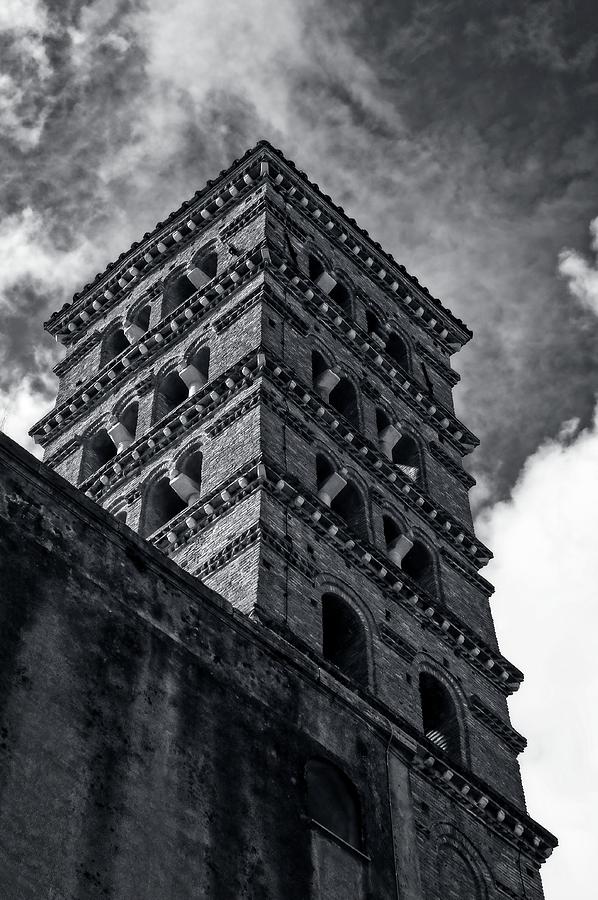 Aventine Hill Bell Tower at SantAnselmo Photograph by Allan Van Gasbeck