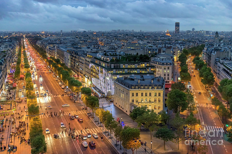 Avenue Des Champs-elysees Photograph by Vyacheslav Isaev
