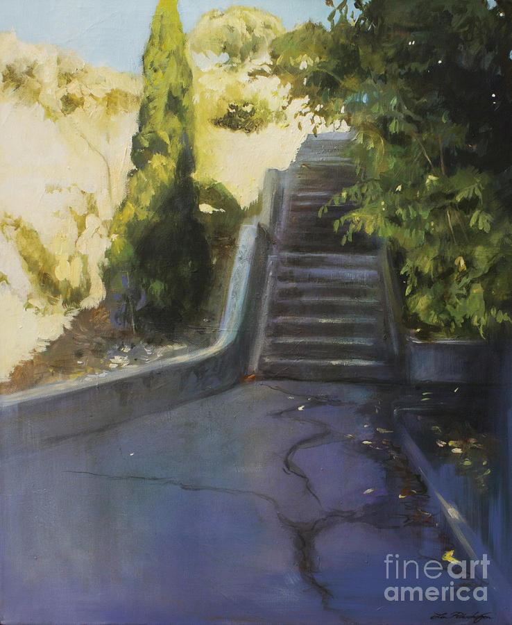 Avenue Gravier - The Shortcut Painting by Lin Petershagen