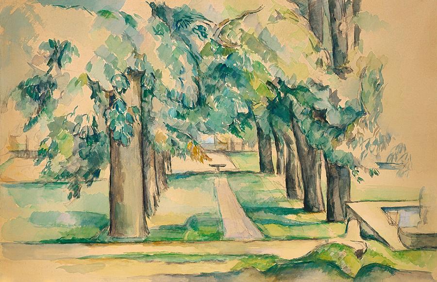 Avenue of Chestnut Trees at the Jas de Bouffan Painting by Mountain Dreams