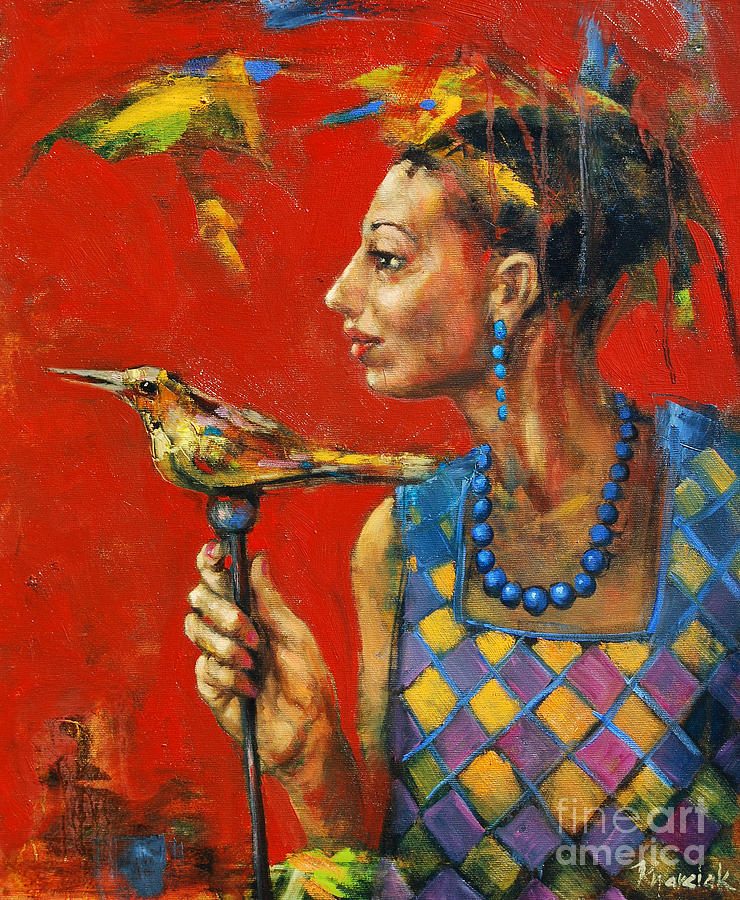Queen Painting - Aviary Queen by Michal Kwarciak