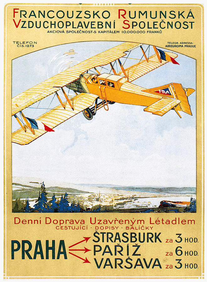 Aviation Poster, 1922 Photograph by Granger