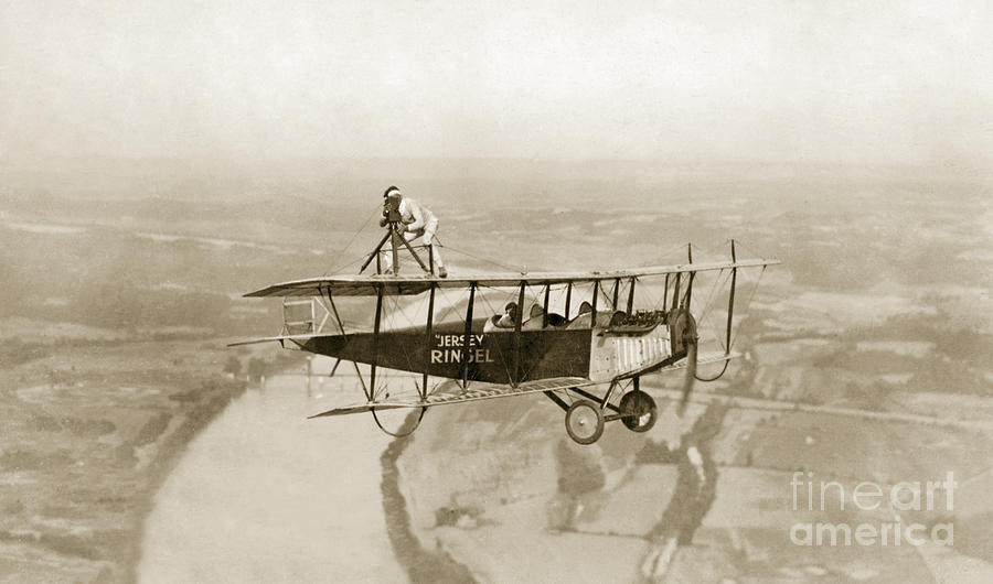 Aviation, Stunt, 1921.  Photograph by Granger