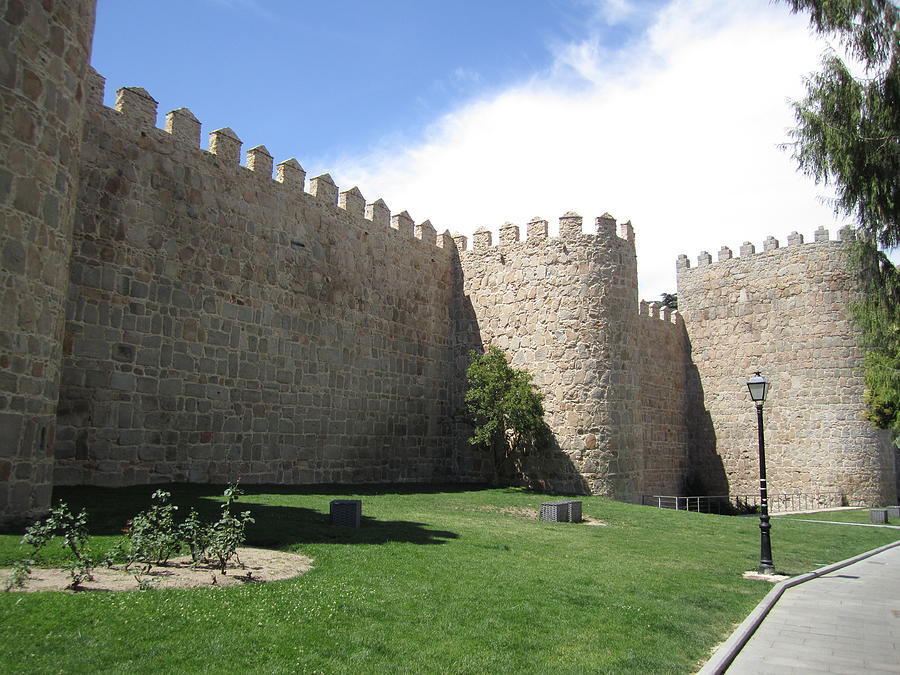 Avila Ancient Castle Wall II Spain Photograph by John Shiron