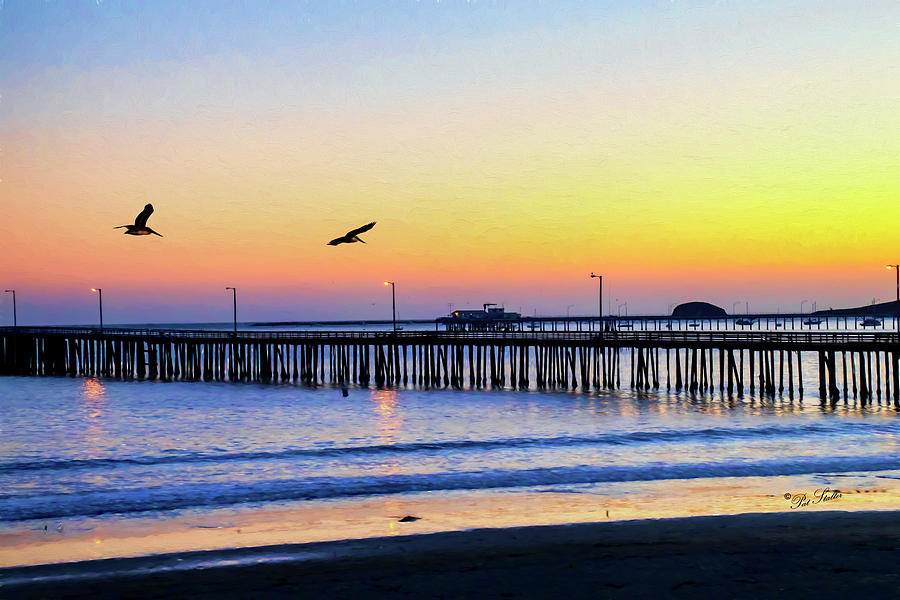 Avila Beach Sunset Digital Art by Patricia Stalter Fine Art America