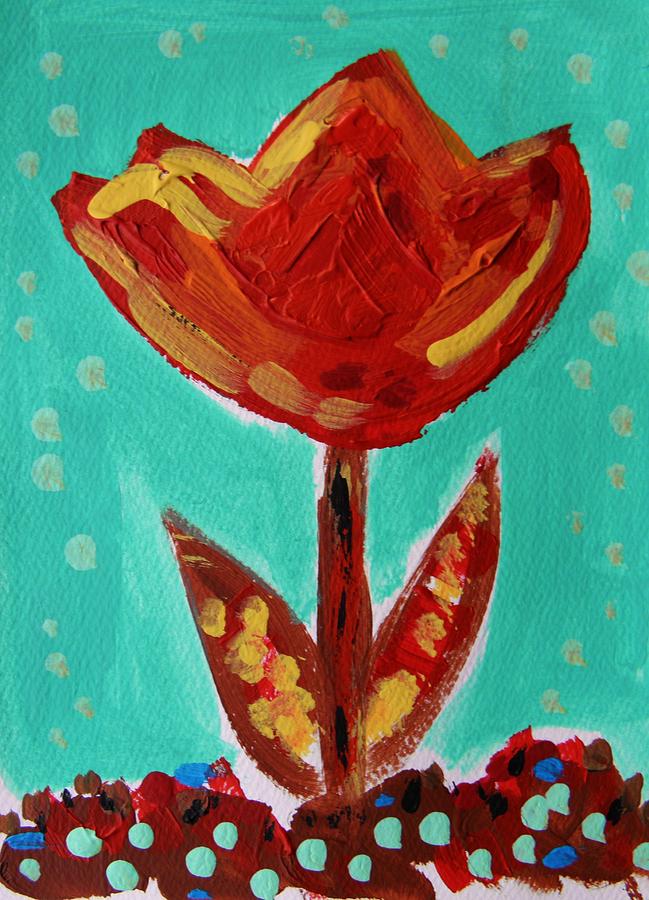 Avis-Flowers from the Flower Patch Painting by Mary Carol Williams