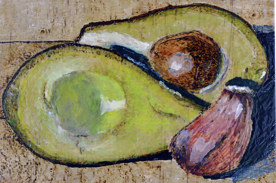 Avocado And Garlic Painting