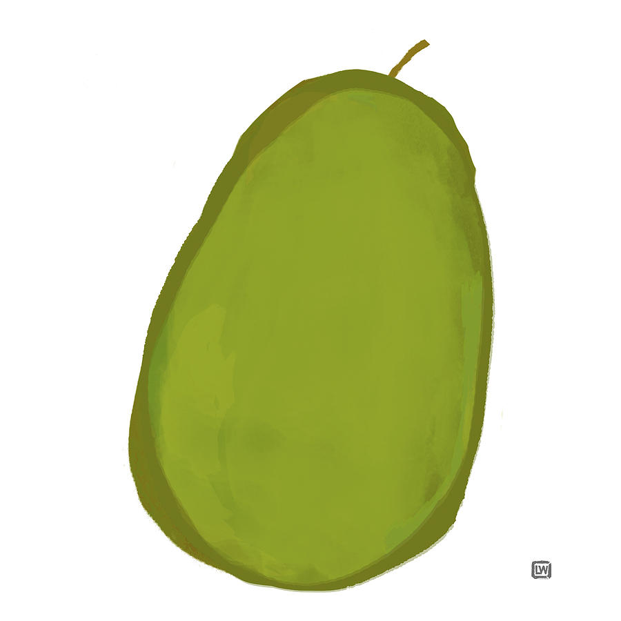 Fruit Painting - Avocado I by Lisa Weedn