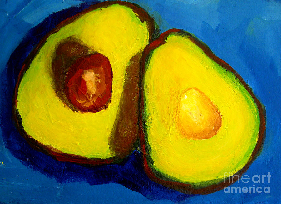 Still Life Painting - Avocado Palta III by Patricia Awapara