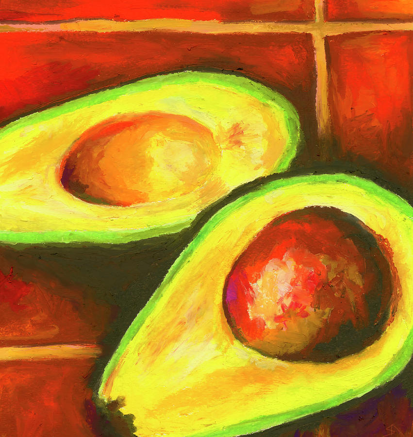 Avocado Sabroso Painting by Stephen Anderson