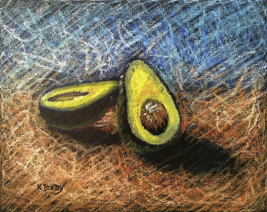 Avocado Study 2 Painting by Karla Beatty
