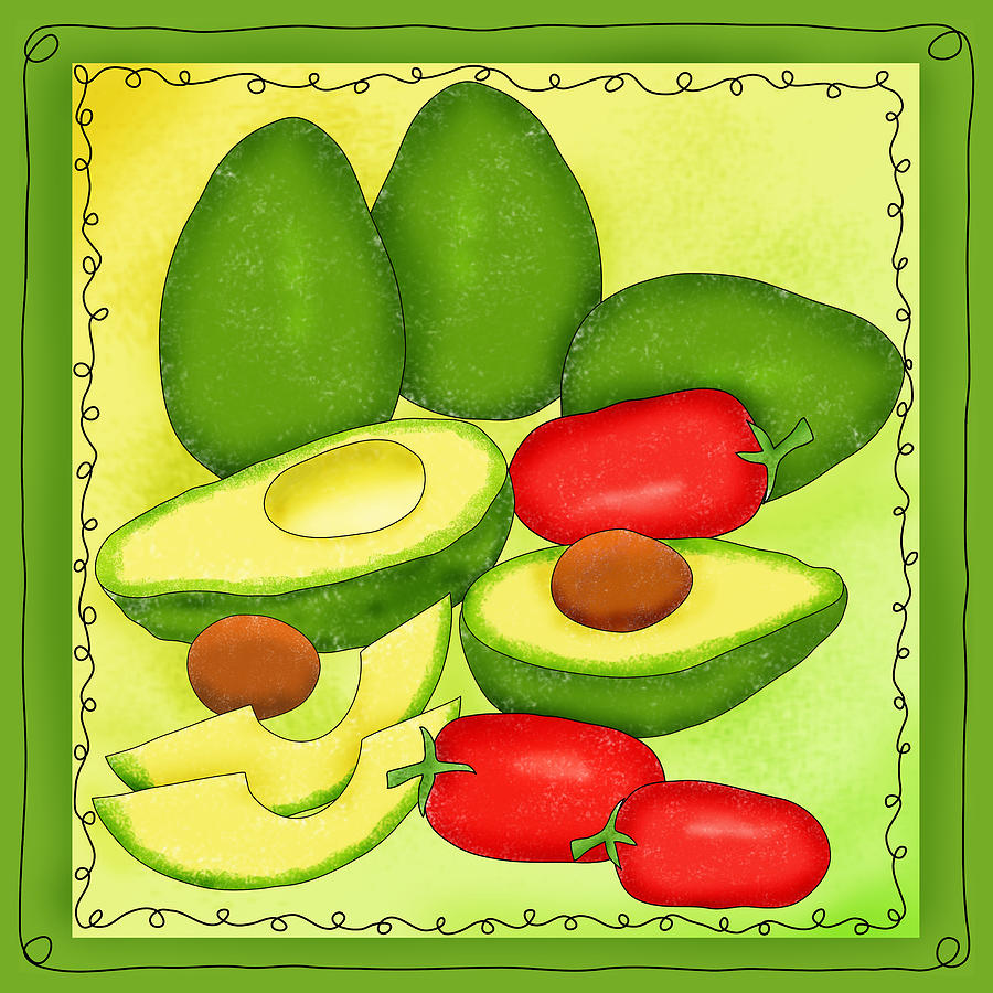 Avocados Green Painting By Phyllis Dobbs Fine Art America