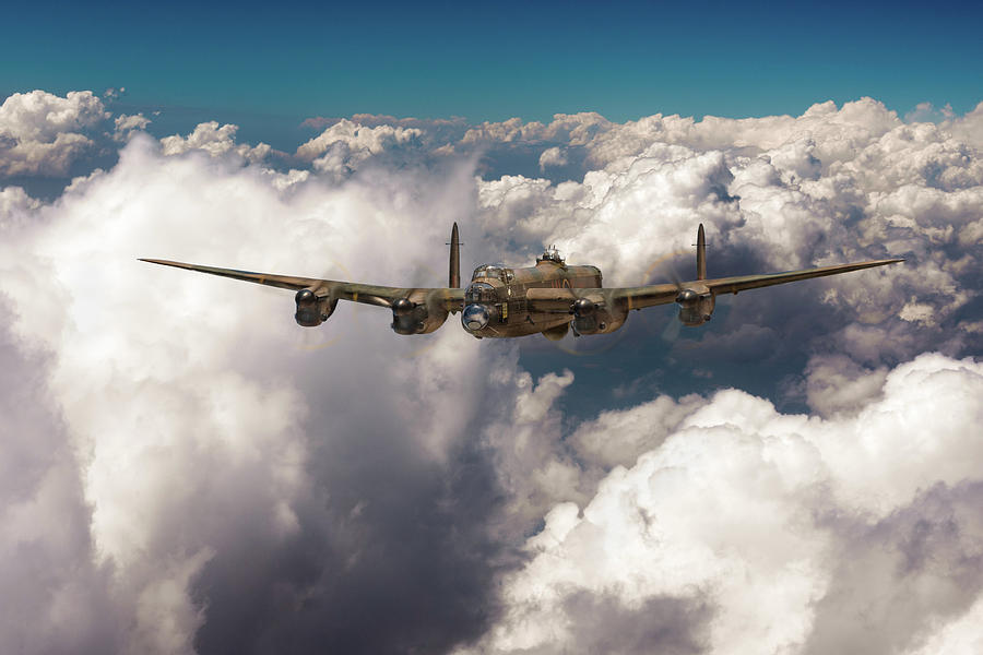 Avro Lancaster above clouds Photograph by Gary Eason