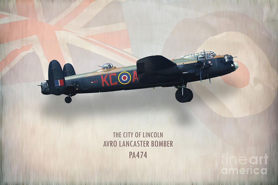 Avro Lancaster Bomber PA474 Digital Art by Airpower Art