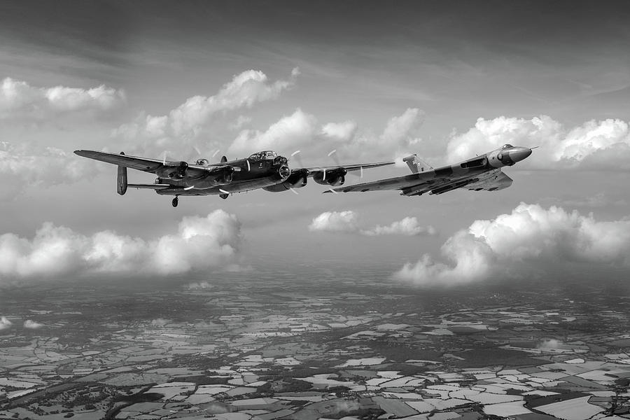 Avro sisters BW version Photograph by Gary Eason