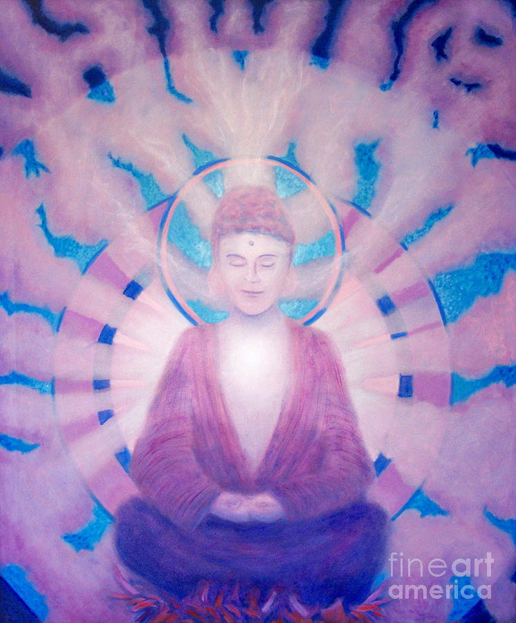 Awakening Buddha Painting by Brian  Commerford