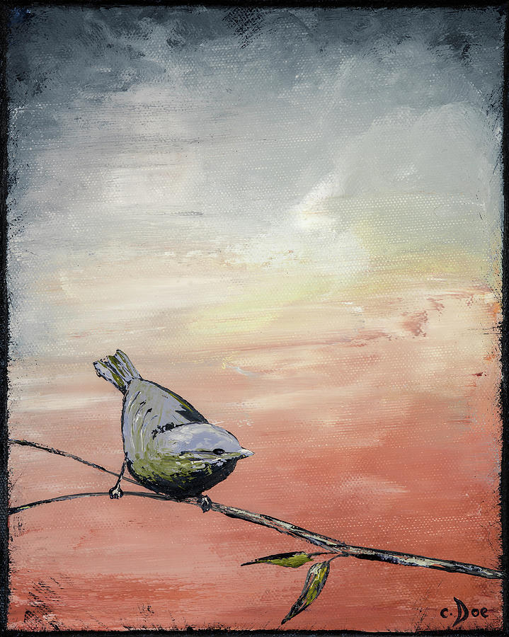 Bird Painting - Awakening by Carolyn Doe