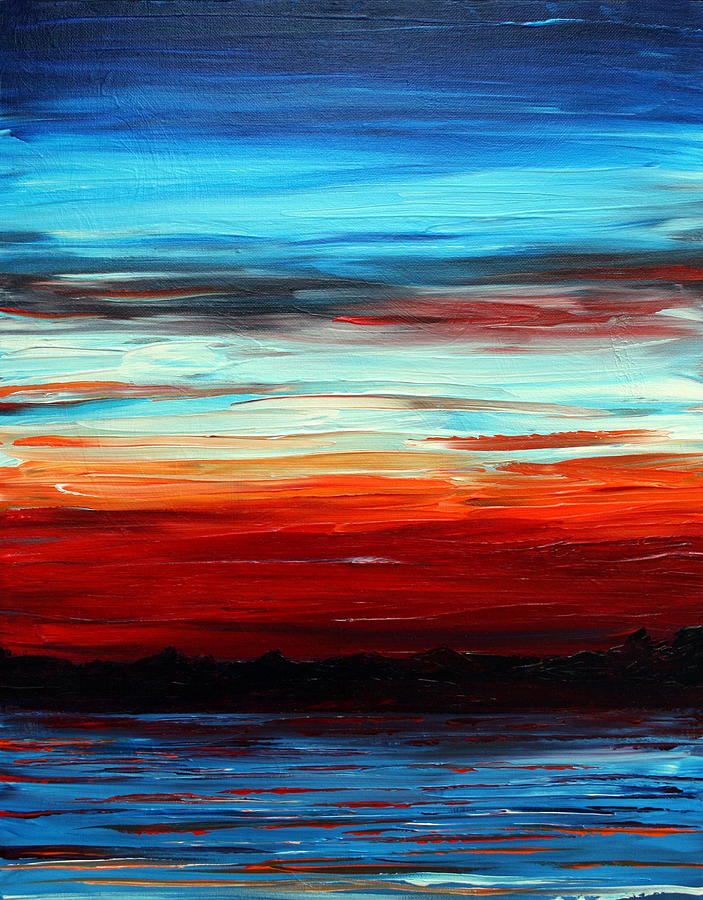 Sunset Painting - Awakening In Sky by Justin Christenbery