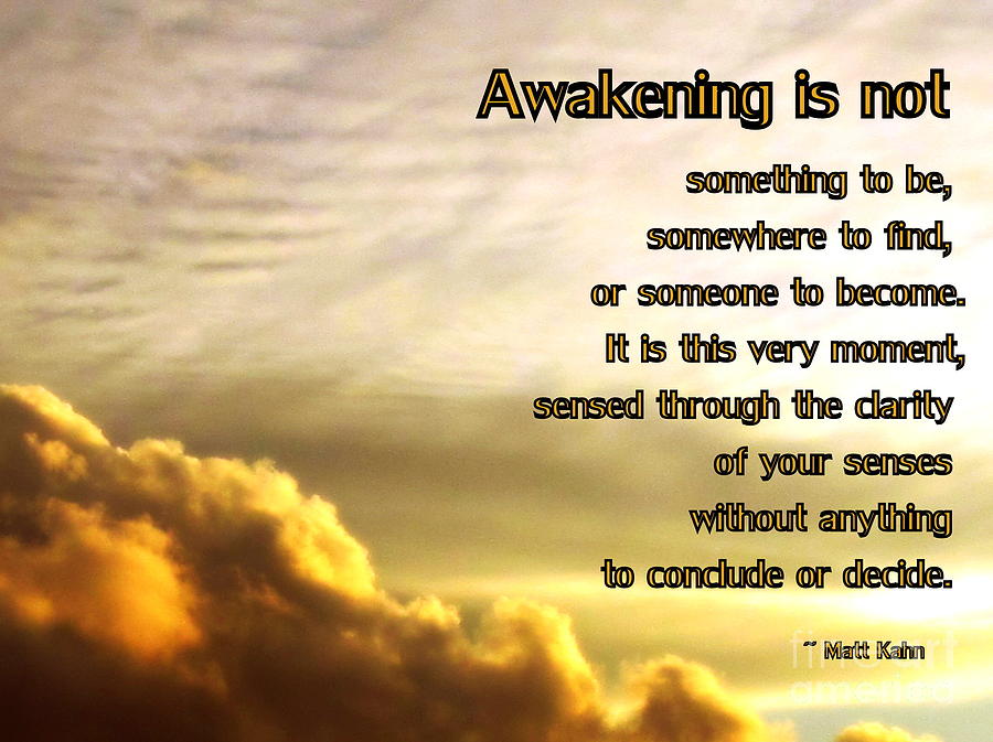 Awakening Is Not Photograph by Sybil Staples