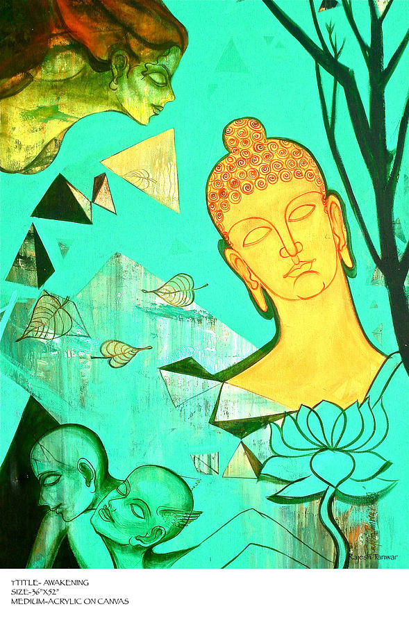 Awakening Painting by Rajesh Kumar Tanwar Awakening Painting by Rajesh Kumar Tanwar
