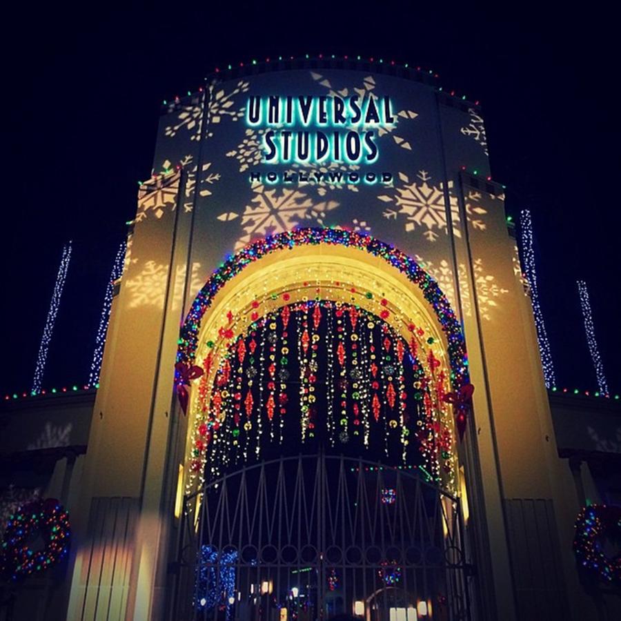Hollywood Photograph - Universal Studios During Christmas by Nicole Alvarez