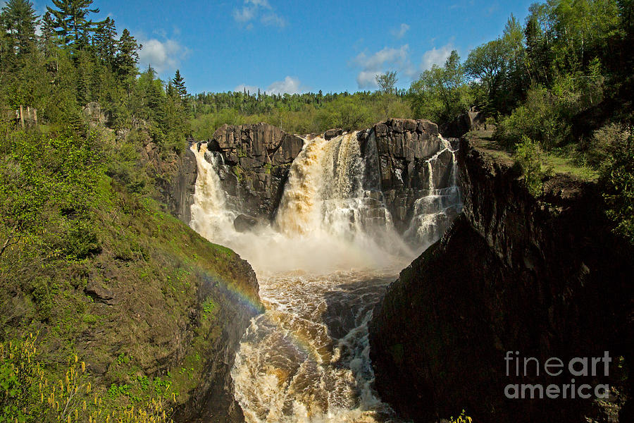 Awesome High Falls at Grand Portage Minnesota Photograph by Natural Focal Point Photography