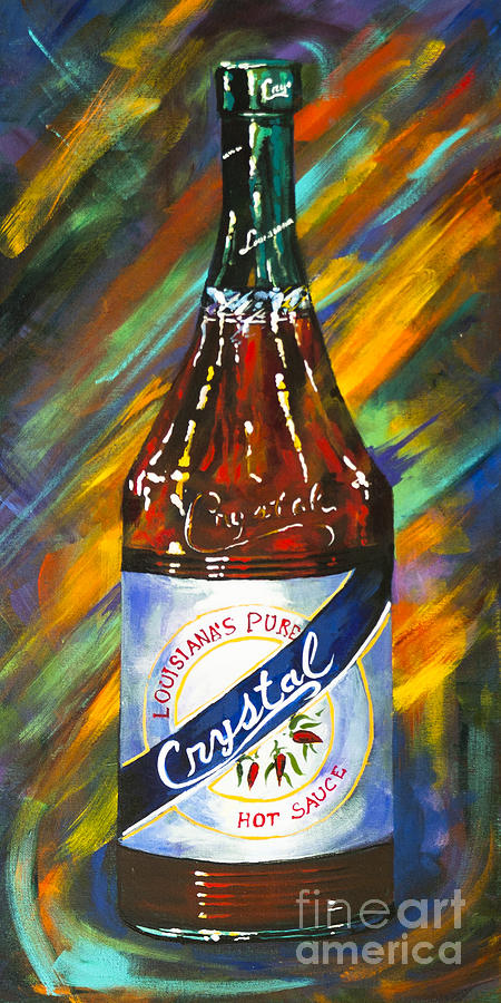 Louisiana Hot Sauce Painting - Awesome Sauce - Crystal by Dianne Parks