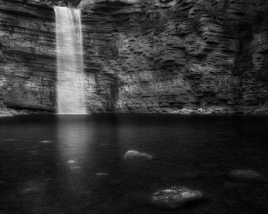 Awosting Falls Black and White Photograph by Bill Wakeley