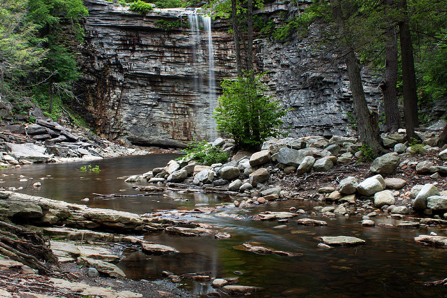 Awosting Falls in Spring #1 Photograph by Jeff Severson