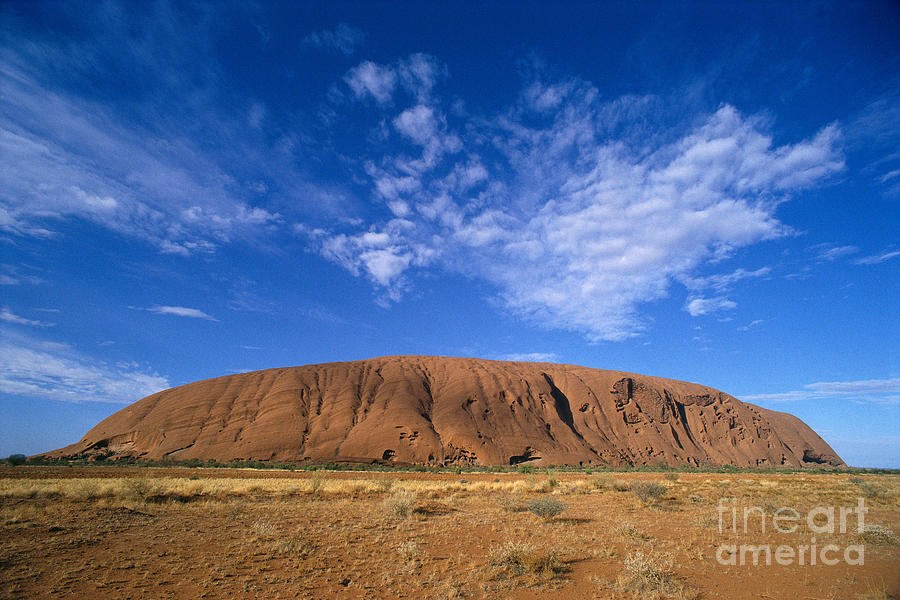 Desert Photograph - Ayers Rock by Greg Vaughn - Printscapes