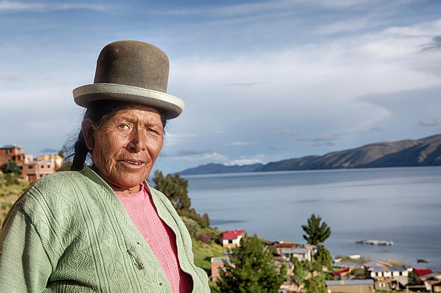 Aymara women with traditional hat Photograph by Dirk Ercken