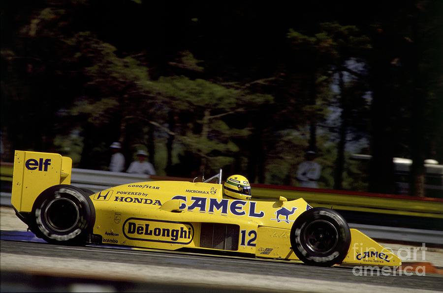Ayrton Senna. 1987 French Grand Prix Photograph by Oleg Konin