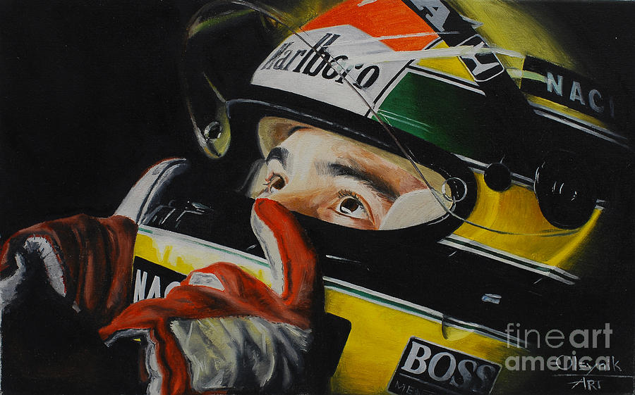 Ayrton Senna Painting by Artem Oleynik - Fine Art America