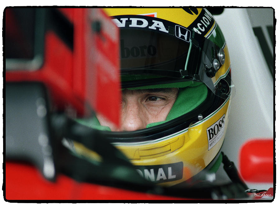 Ayrton Senna Eye-to-Eye Photograph by Paul Velasco | Fine Art America