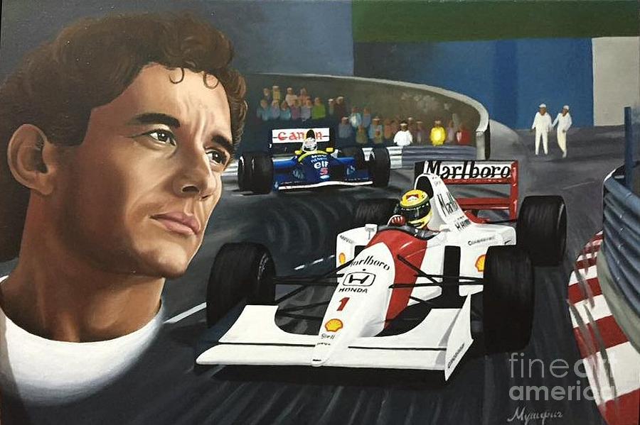 Ayrton Senna Painting by Mushfig Farzaliev - Fine Art America