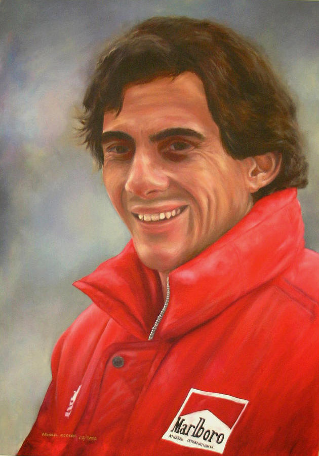 Ayrton Senna Painting - Ayrton Senna The Ledgend by Michael Rogers
