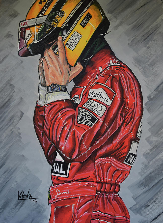 Ayrton Senna Painting by Valentin Domovic - Pixels