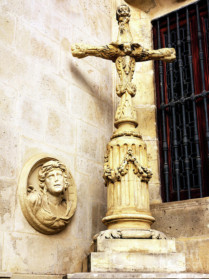 Ayuntamiento de Sevilla Cross Photograph by John Rizzuto