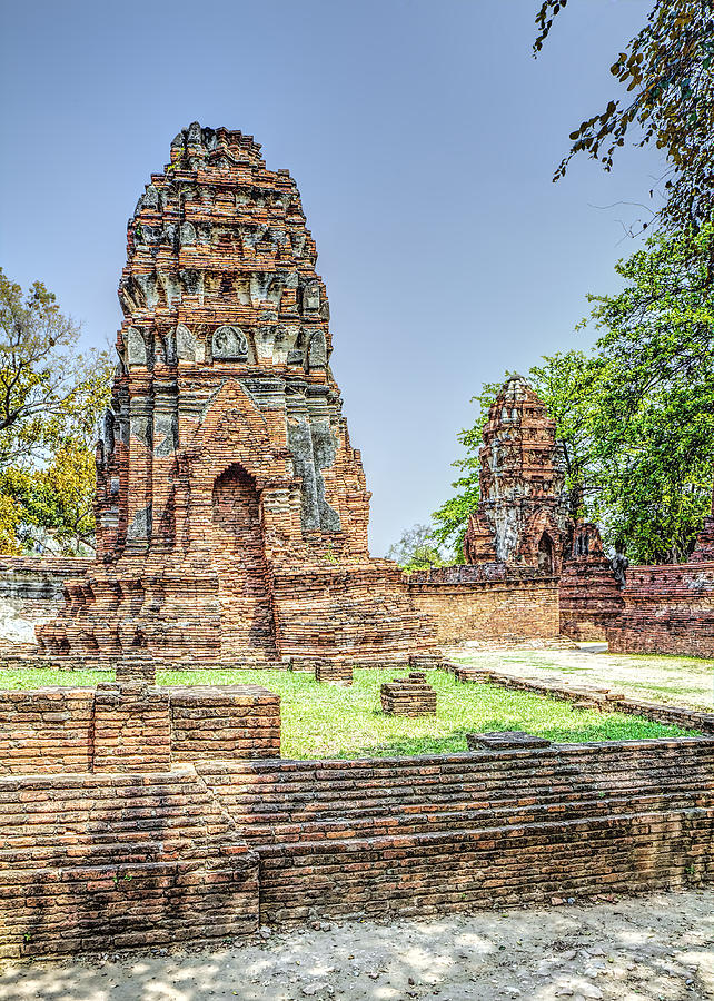 Ayutthaya Ruins 3 Photograph by Greg Hjellen | Fine Art America