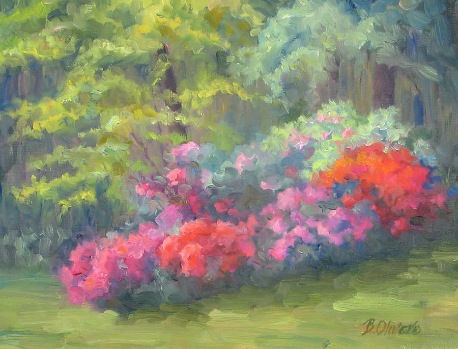 Azalea Garden Painting by Bunny Oliver - Fine Art America