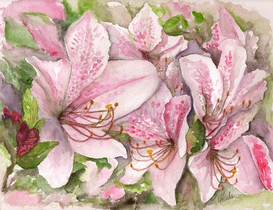Azaleas Painting by Bev Veals