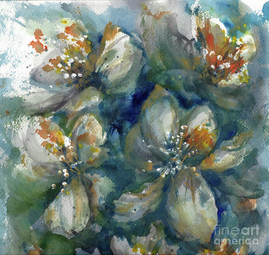 Azaleas Left Painting by Francelle Theriot