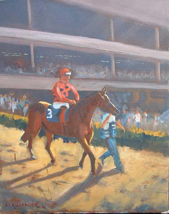 AZARI a sure winner Painting by Bryan Alexander AZARI a sure winner Painting by Bryan Alexander