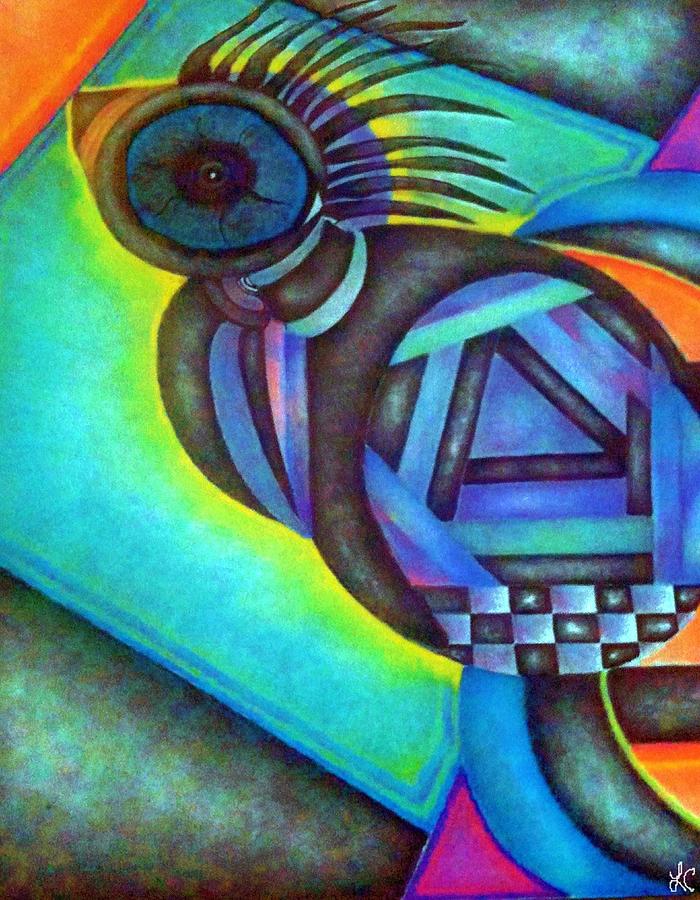 Aztec Bird Pastel by Lauries Intuitive