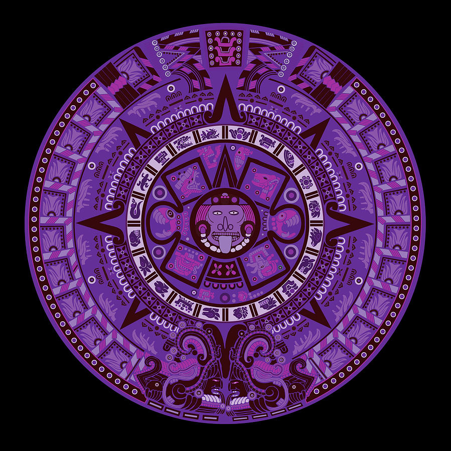 purple aztec prints